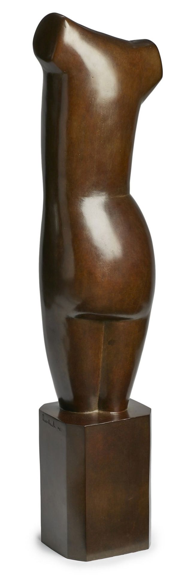 Gr. Bronze Arnold Auerbach: "Torso Form", Guß 1985. - Image 4 of 4
