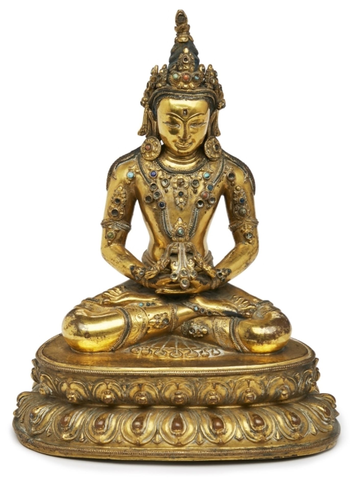 Buddha mit Räucherschale, wohl Nepal 18. Jh.