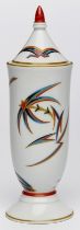 Kl. Deckelvase, Art Deco, Rosenthal 1927.