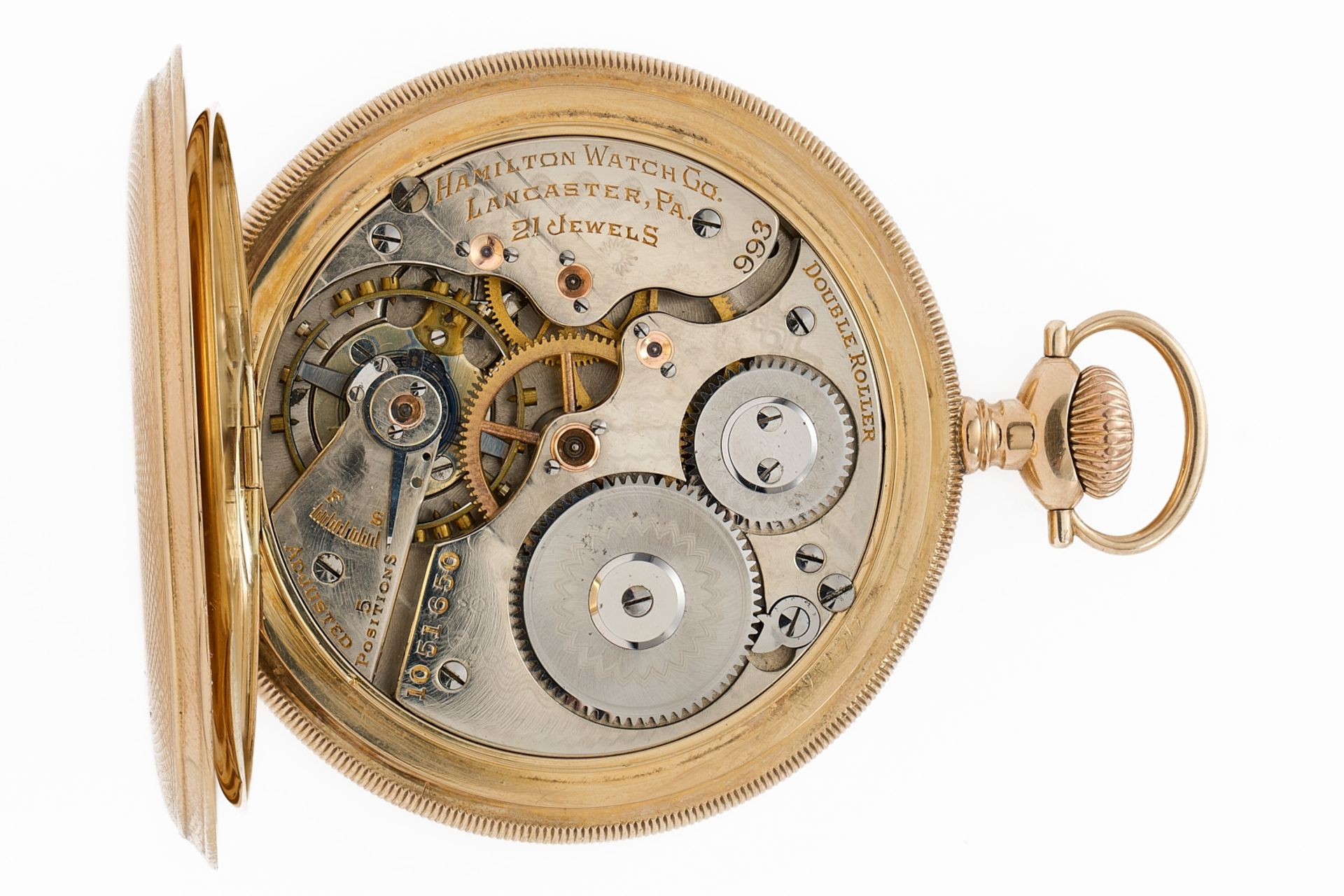 Taschenuhr, Fa. Hamilton Watch Co., USA um 1910 - Bild 4 aus 4