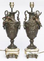 Paar Tischlampen, Louis XVI.-Stil, 20. Jh.