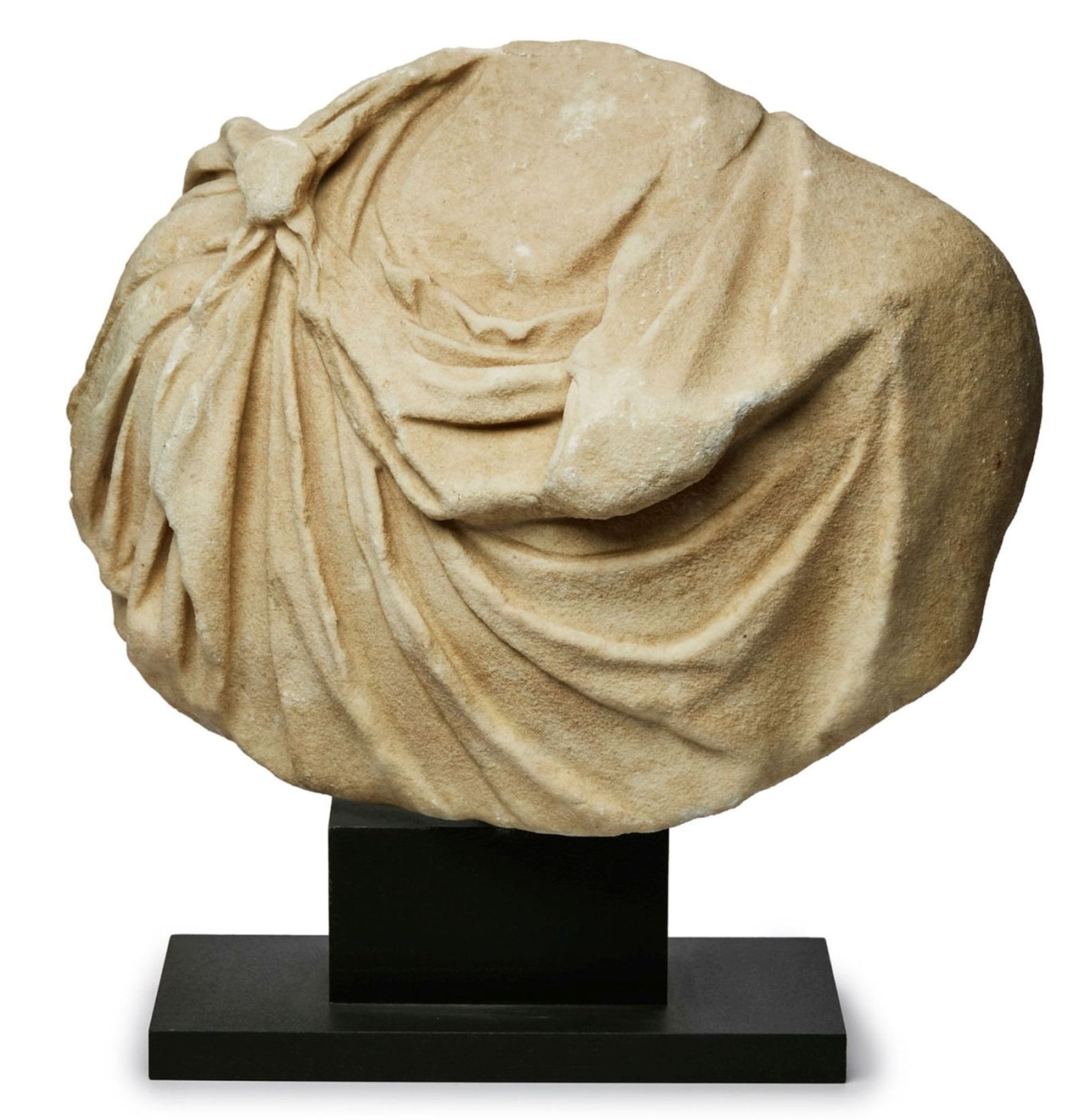 Antike Skulptur: Brustpartie einer männlichen Büste, römisch 1. Jh. n. Chr. - Bild 3 aus 3