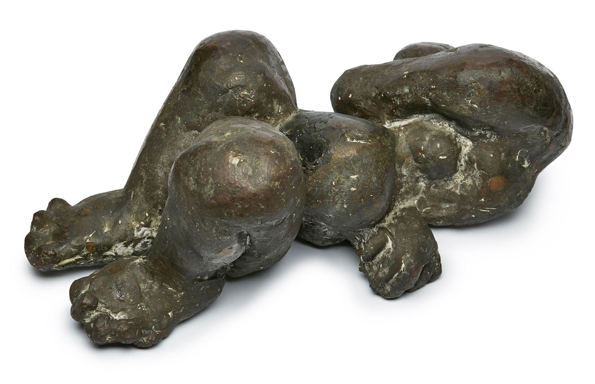 Bronze Michael Croissant: Liegender Frauenakt, wohl um 1980. - Image 4 of 7