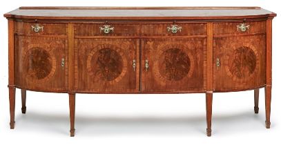 Gr. Sideboard Sheraton Stil England, Anfang 20. Jh.