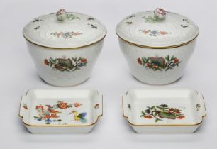 Kl. Konvolut Tischdekor-Teile "Kakiemon", Meissen Ende 20. Jh.