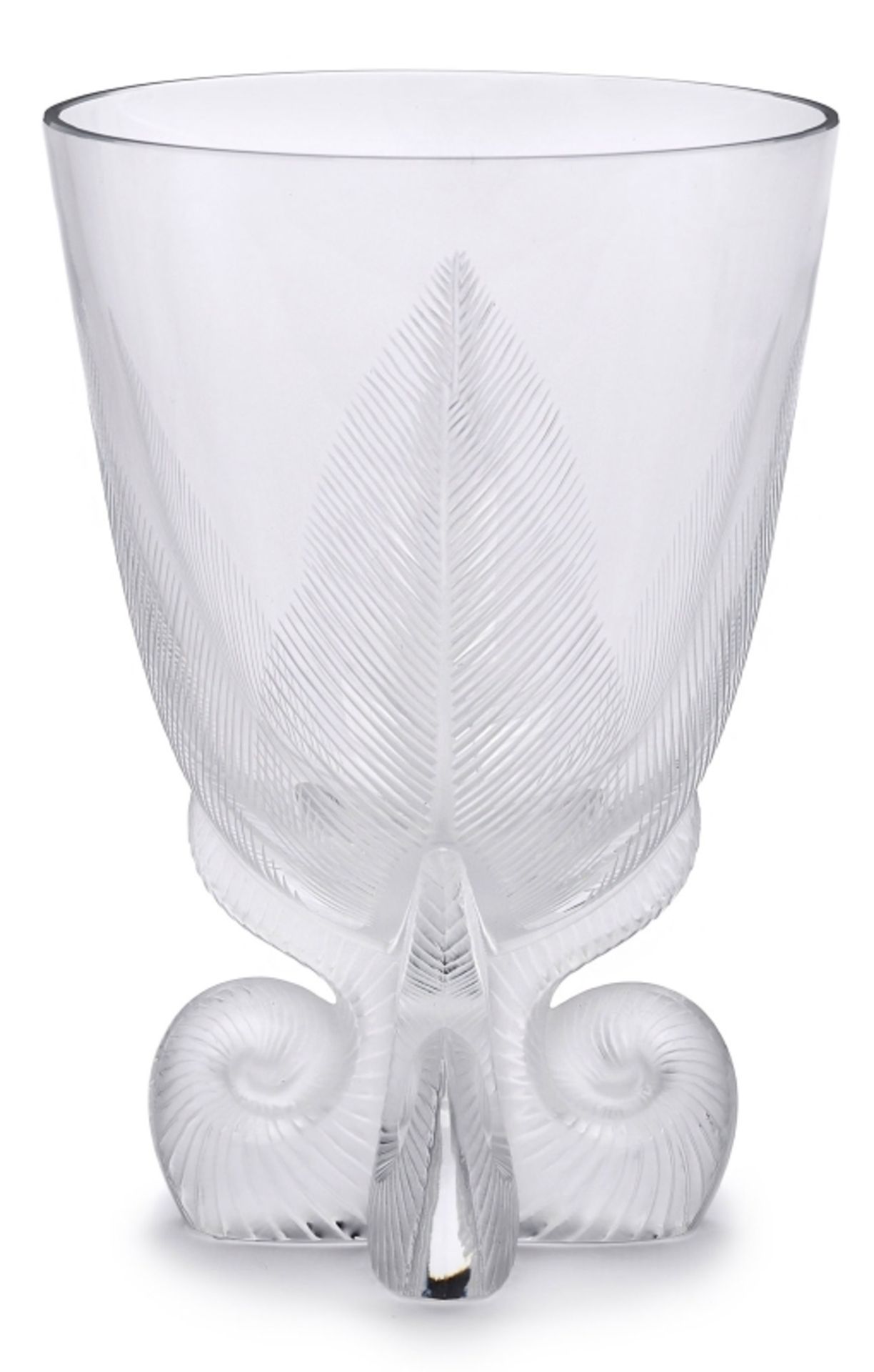 Vase "Osmonde", Lalique 2. Hälfte 20. Jh.