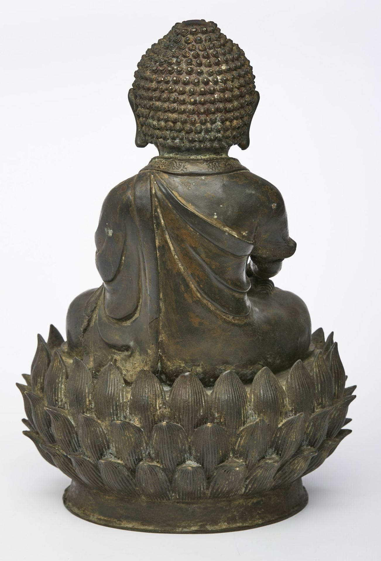 Buddha auf Lotos-Thron, China wohl 19. Jh. - Image 2 of 3