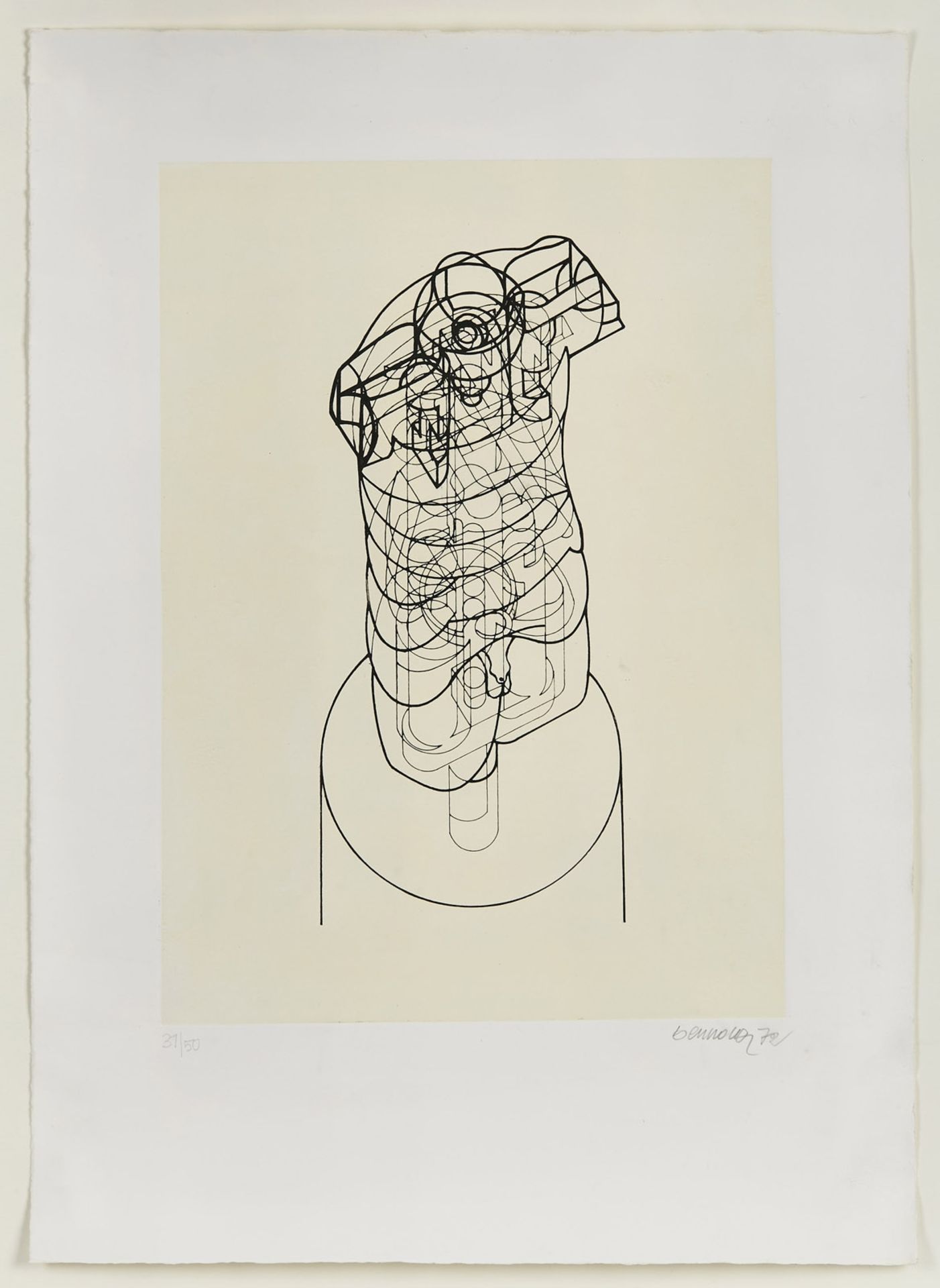 Gr. Messing-Skulptur Miguel Berrocal: "Goliath", 1972. - Image 2 of 7