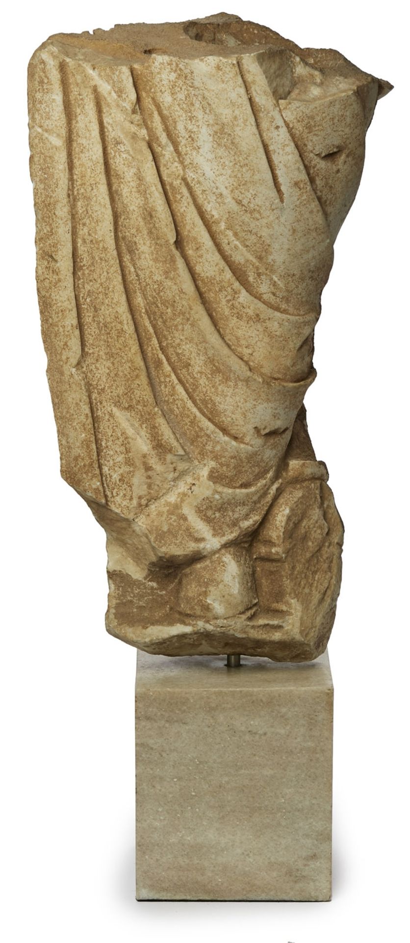 Antike Skulptur: Fragment der Muse Klio, römisch 1. - 2. Jh. n. Chr. - Bild 3 aus 4