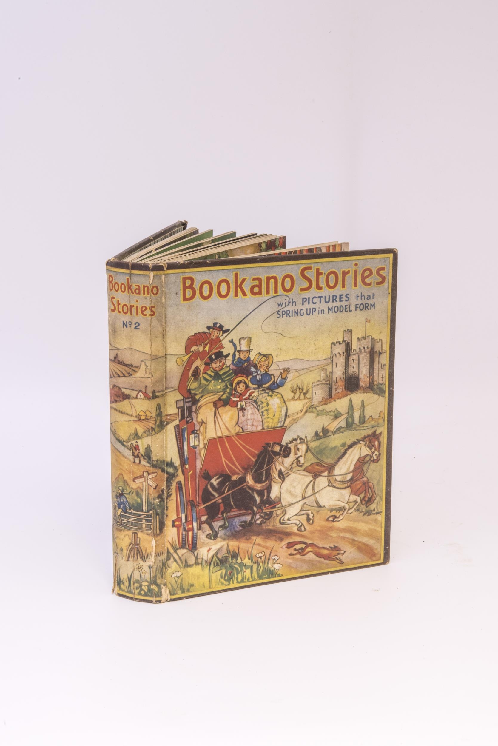 BOOKANO STORIES WITH PICTURES THAT SPRING UP IN MODEL FORM, No.2 6 coloured popups, some careful - Image 2 of 3