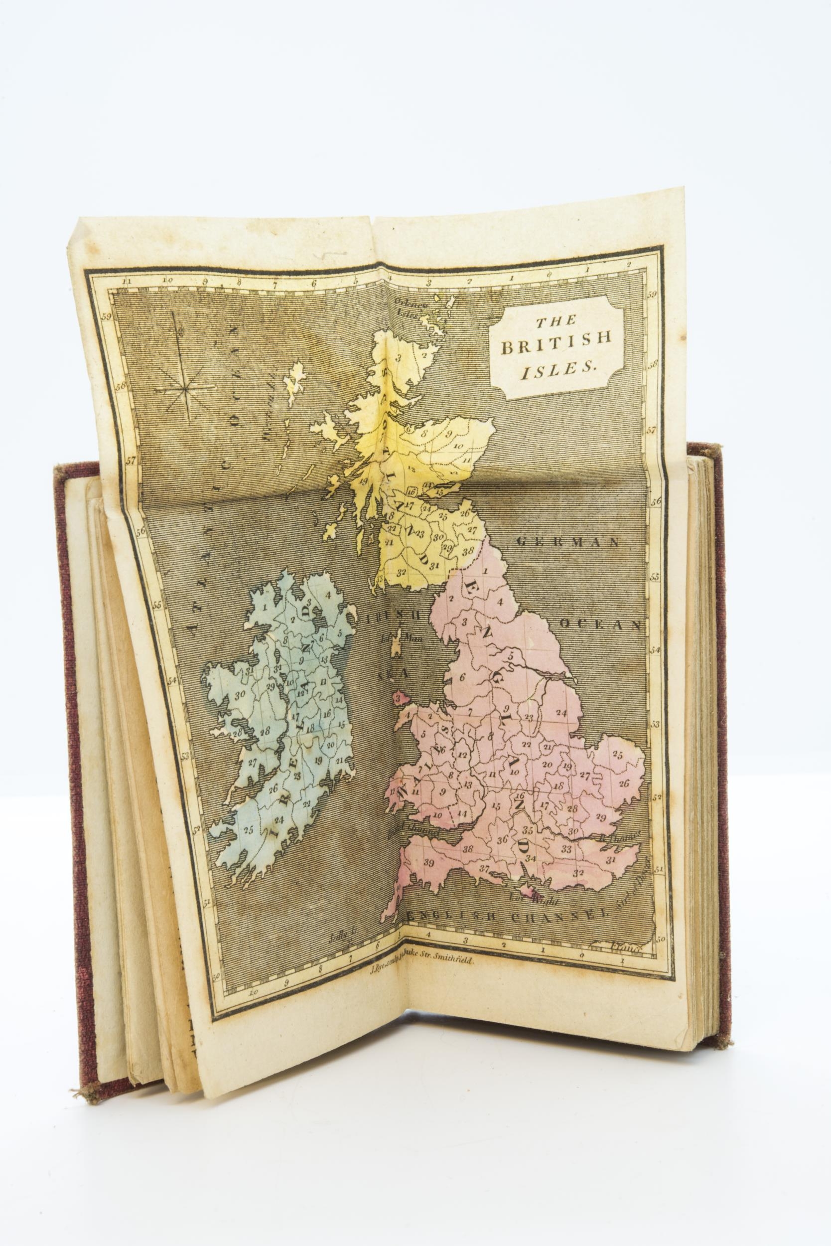 THE YOUNG LADIES USEFUL POCKET BOOK FOR THE YEAR 1808, folding hand-coloured table, and folding map, - Image 2 of 4