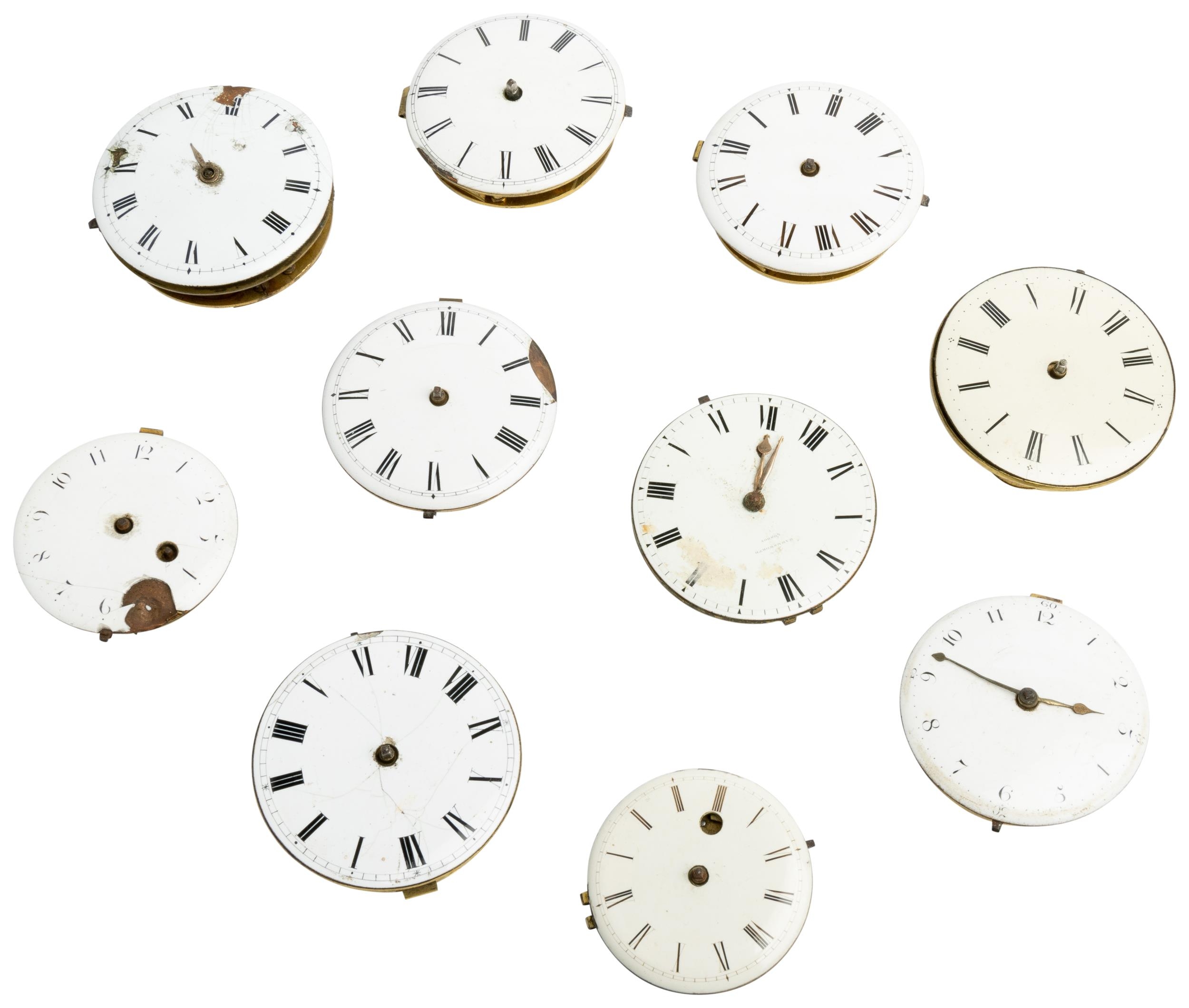 TEN VERGE WATCH MOVEMENTS: Grimaldi, London; Hamsworth, London; Hammond, London and seven others, - Image 2 of 3