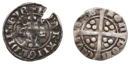 EDWARD I (LONGSHANKS) SILVER PENNY (SLIGHTLY SPLIT) and another (Damaged).