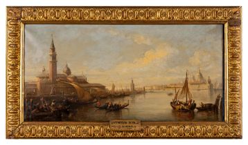 RICHARD WILLES MADDOX (1813-1853) VENETIAN SCENE  oil on canvas, signed and dated 1843' 35cm x