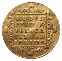 A GOLD NETHERLANDS DUCAT, 1790.