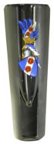 AN ENAMELLED HERALDIC VASE Dated 1901, with inscripton to verso, 17cms high