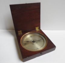 A DOLLOND OF LONDON TRAVELLERS COMPASS, Early 19th Century, with silvered compass rose and in fitted