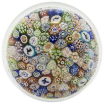 A BACCARAT MILLEFIORI PAPERWEIGHT DATED 1848 With animal and devil canes, 7cms wide