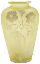 A CAMEO GLASS VASE Late 19th century, 14cms high
