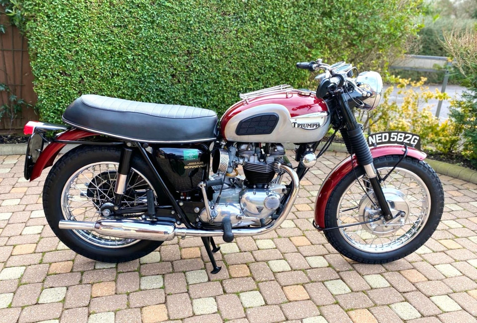 1968 Triumph Bonneville T120 Registration Number: NED 582 G Frame Number: T120 NCO2259 -Direct - Image 2 of 8