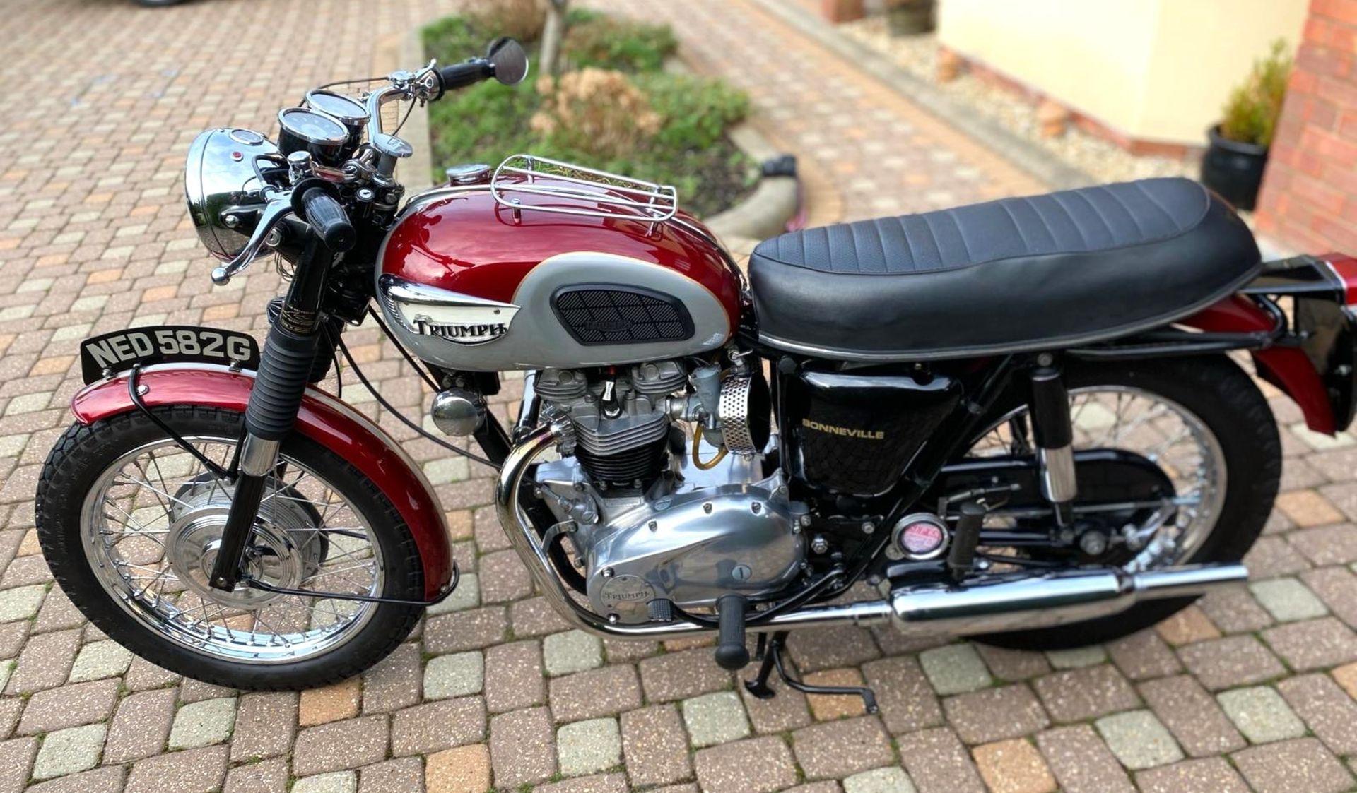 1968 Triumph Bonneville T120 Registration Number: NED 582 G Frame Number: T120 NCO2259 -Direct