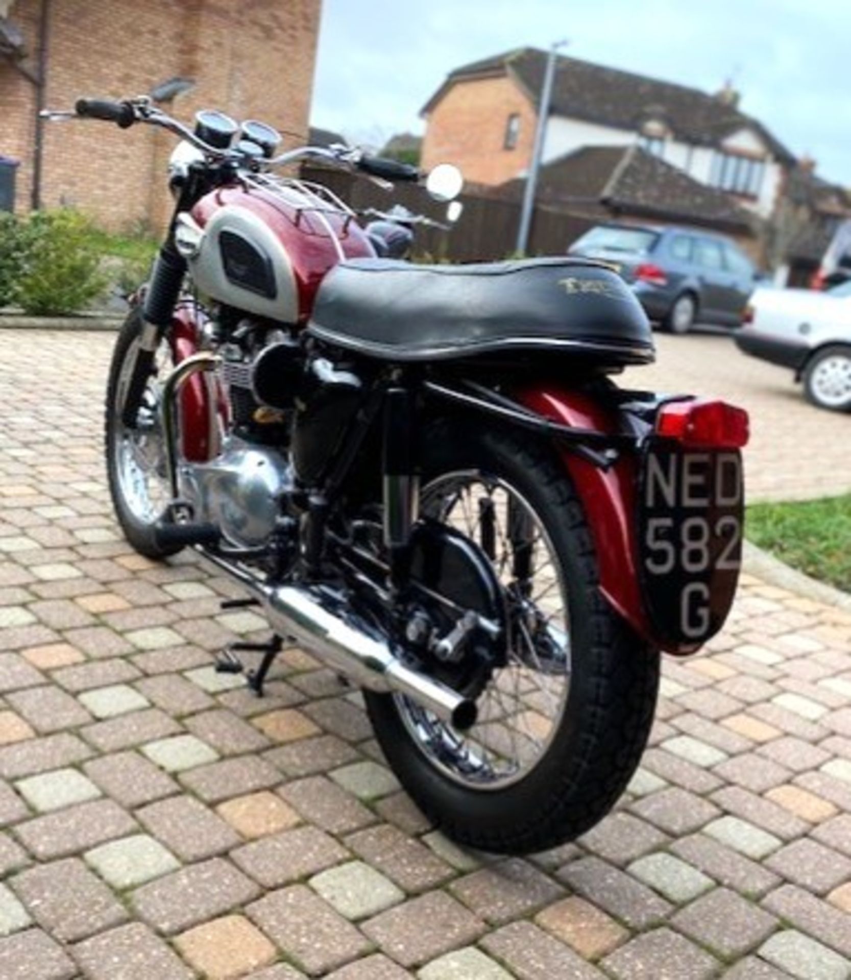 1968 Triumph Bonneville T120 Registration Number: NED 582 G Frame Number: T120 NCO2259 -Direct - Image 4 of 8