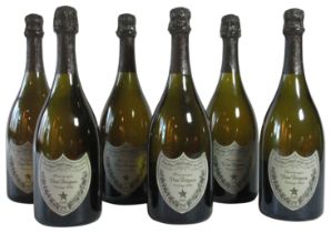 Six Dom Perignon 2003 vintage Champagne Bottles