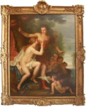 Louis Galloche (French) (1670 - 1761) "Venus and Adonis" - Oil on canvas - (canvas: H: 163, W: