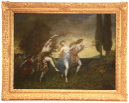 Ferdinand Leeke (German) (1859-1937)- The Dance Of Spring - Oil On Canvas, (canvas: H: 117cm, W: