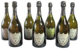 Seven Dom Perignon 2000 vintage Champagne Bottles