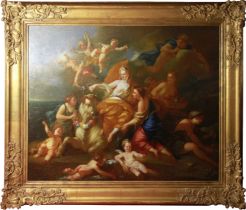 Pierre Jacques Cazes (1676-1754), The Rape of Europa, oil on canvas, (canvas: H: 76cm, W: 94cm)