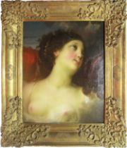Jacques Antonie Vallin (1760-1831) (Paris), 'Danae', oil on panel, (canvas: H: 46cm, W: 37cm)
