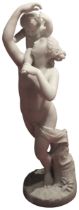 A superb French/Italian Marble group "L Amour Captif" Charles - Auguste Franklin , (Late 19th