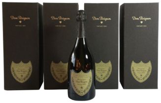 Set of 4 Dom Perignon 2004 Vintage Bottles boxed