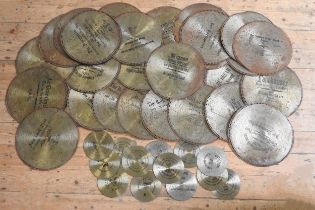 STEEL POLYPHON DISCS, APPROXIMATELY THIRTY SEVEN 50 CM DISCS AND THIRTEEN 23 CM DISCS. Provenance: