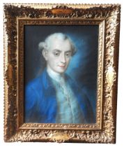 BRITISH SCHOOL (18TH CENTURY) PORTRAIT OF A GENTLEMAN, PASTEL/PAPER, inscribed verso 53 cm x 40 cm