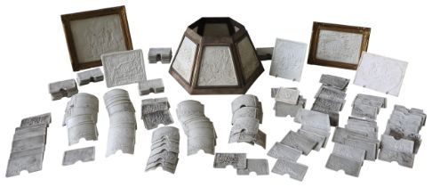 A LARGE QUANTITY OF PORCELAIN LITHOPHANES FROM THE 19TH AND EARLY 20TH CENTURIES, many made for