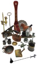 A MORE & BLAKE VICTORIAN LETTER EMBOSSER AND ANOTHER, A VICTORIAN DOOR PORTER AND VARIOUS OTHER