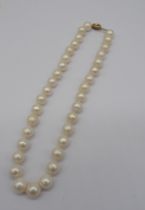 A CULTURED PEARL NECKLACE