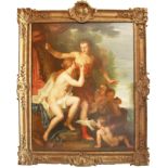 Louis Galloche (1670-1761)(Paris), "Venus and Adonis", Oil on canvas, (H: 163, W: 130),