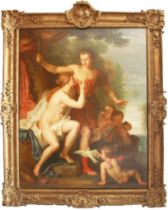 Louis Galloche (1670-1761)(Paris), "Venus and Adonis", Oil on canvas, (H: 163, W: 130),