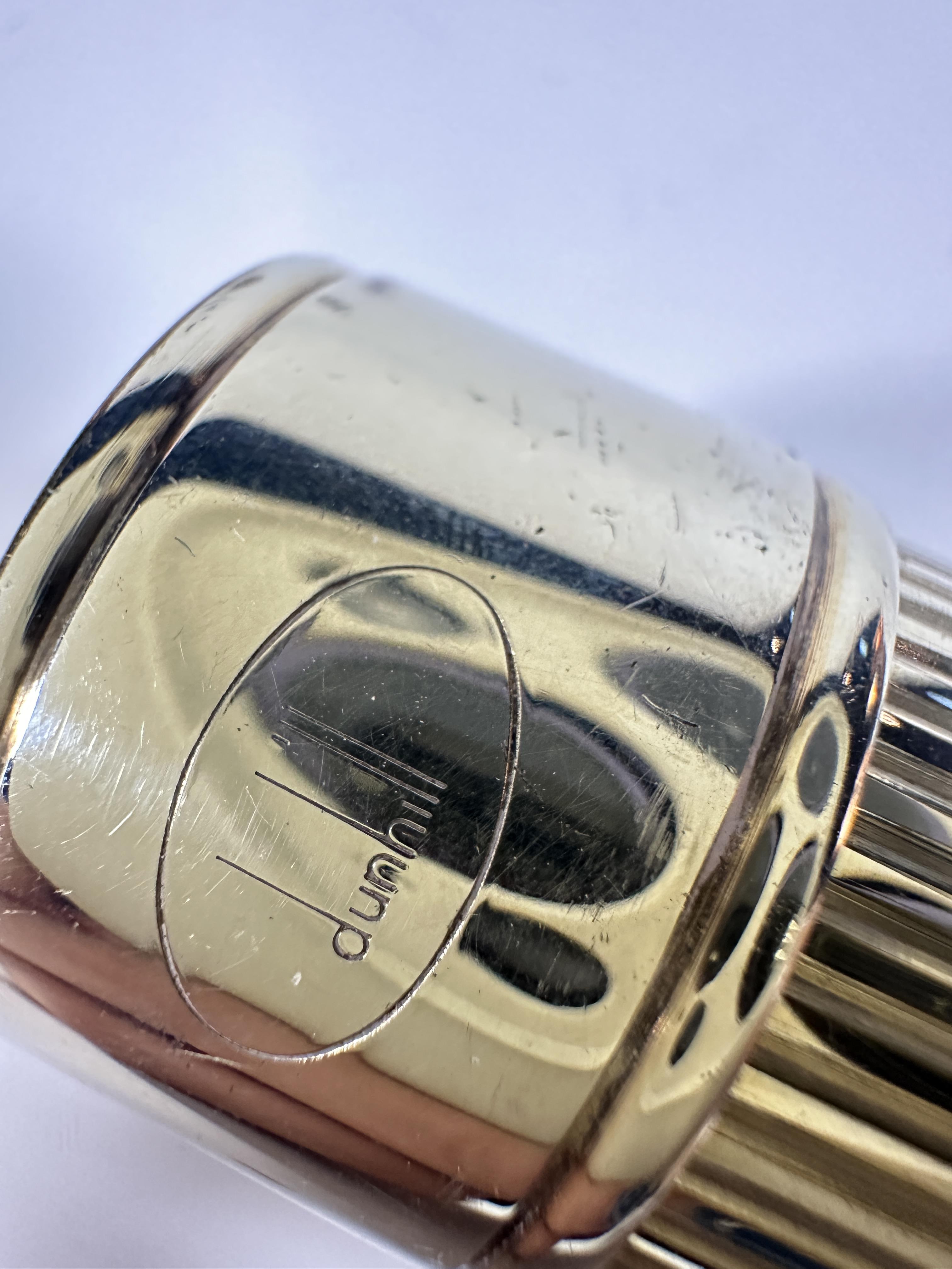 A silver-plated cigar holder, Alfred Dunhill London, of reeded design, (L: 19 cm) - Image 2 of 3