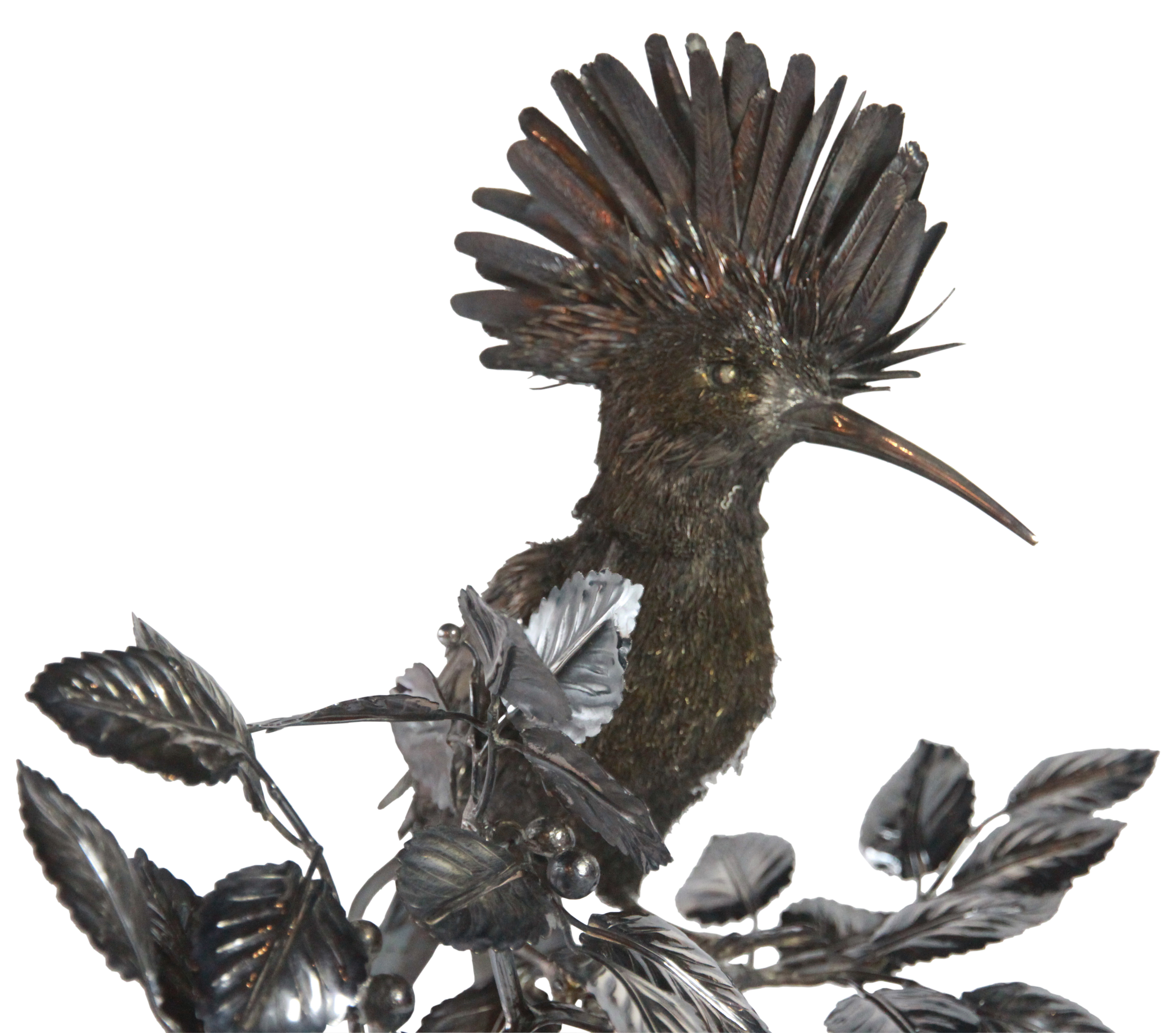 A silver model of a bird of prey - Italian Buccellati (L: 33cm, W:23cm, H: 33.5cm), PROVENANCE: - Image 2 of 5