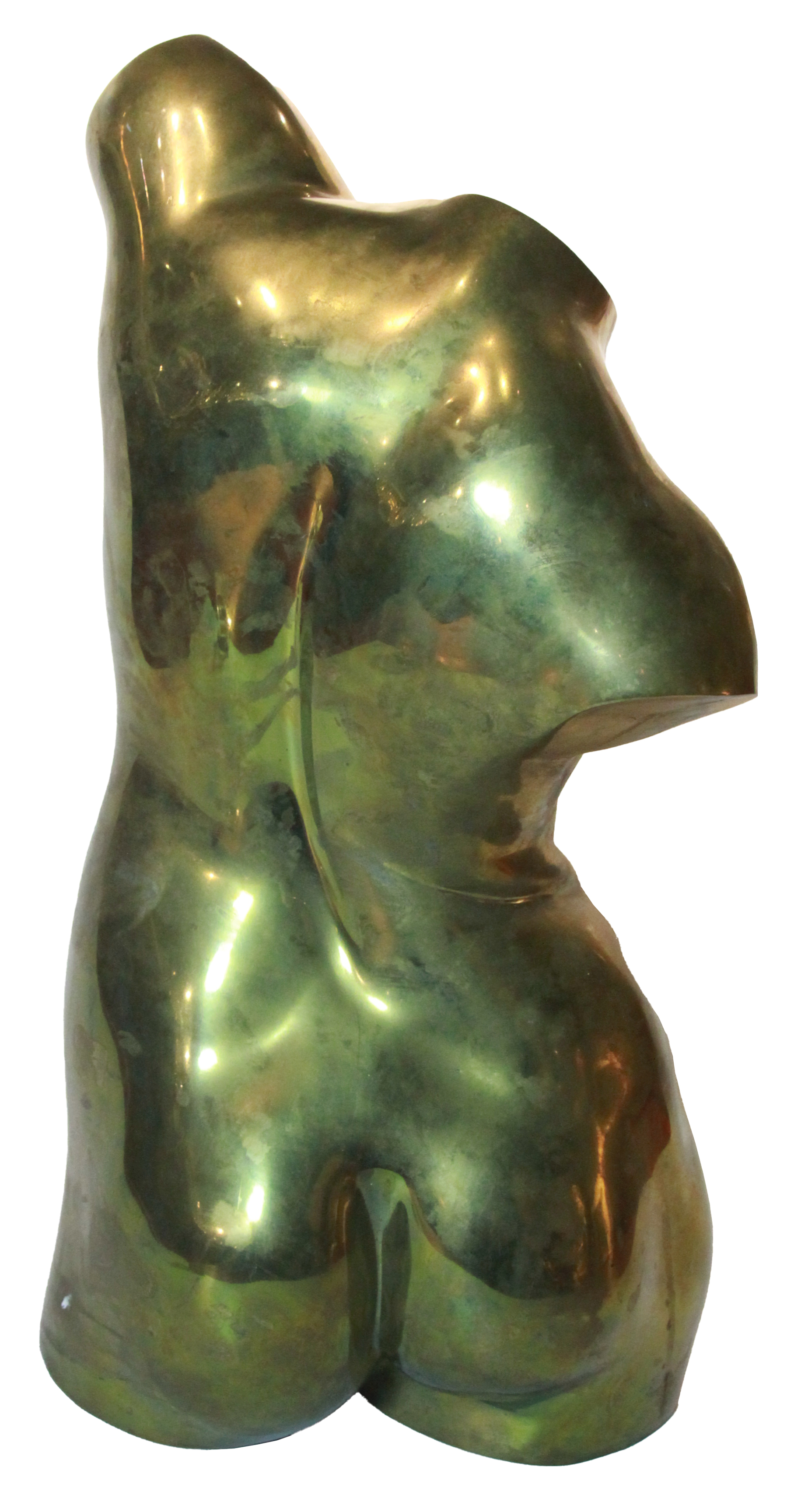 A French bronze bust of a female torso (H: 61cm, W: 33cm), PROVENANCE: Property of a Gentleman - Image 2 of 2