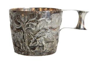 An unusual silver cup in the 17th-century style, "The Aphia Cup" Chester 1889, George Nathon,