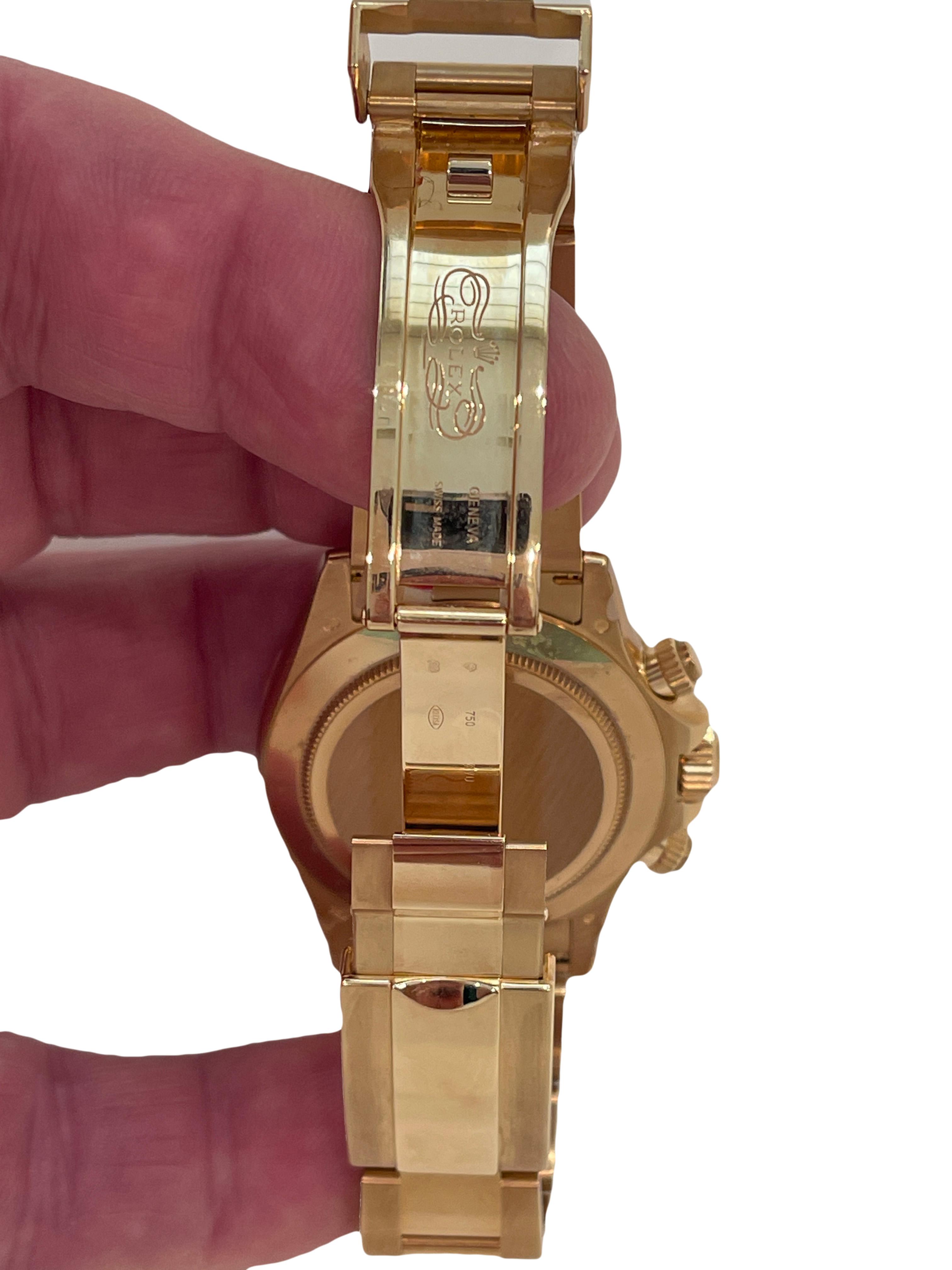 Rolex, Year 2013, #116528, Movement AUTOMATIC Chronograph. Model: Daytona Yellow Gold, White Dial. - Image 3 of 4