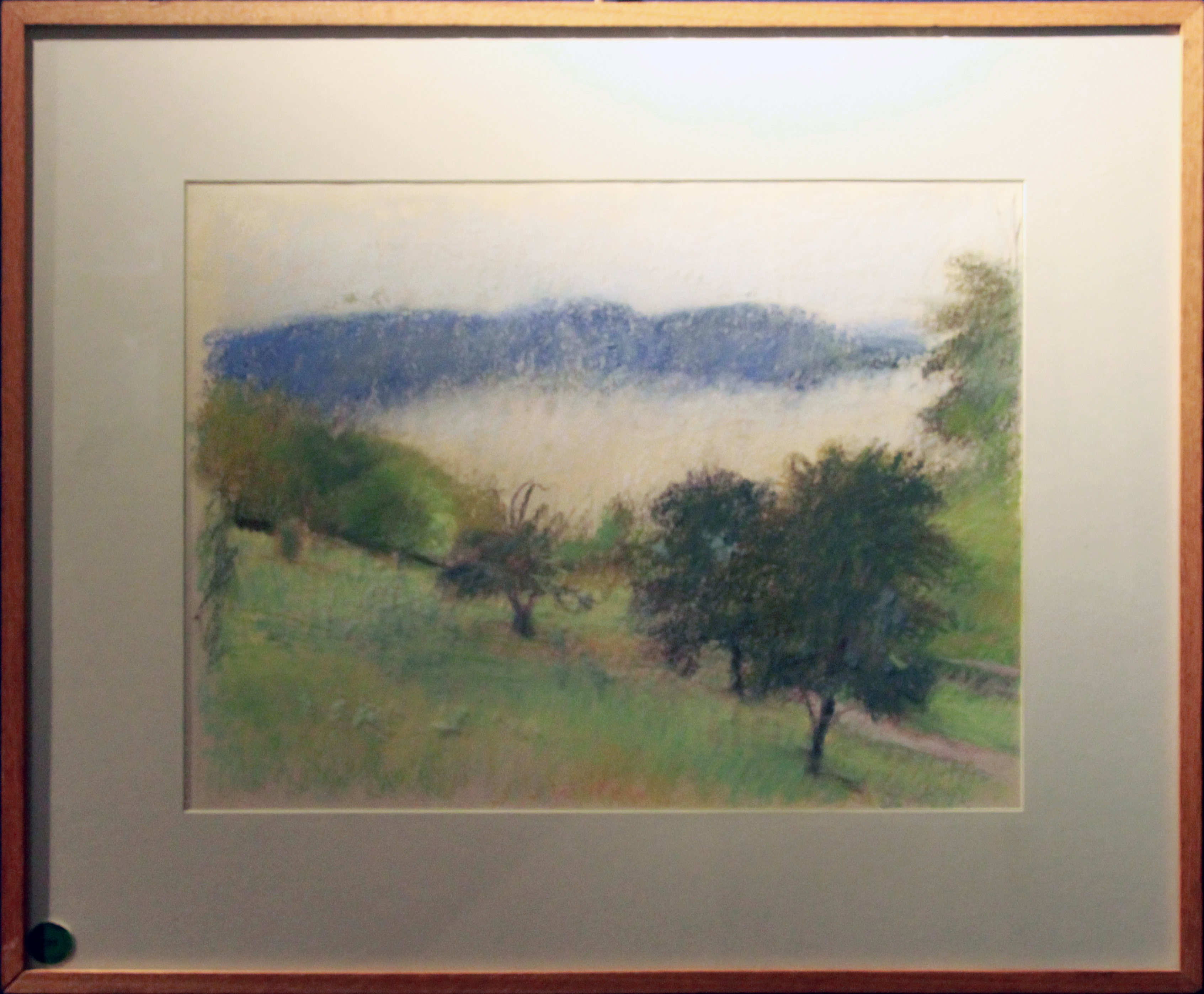 Wolf Kahn ( 1927-2020)(German), Fog Caught In The Valley "1980" - Watercolour & Pastel, (canvas: