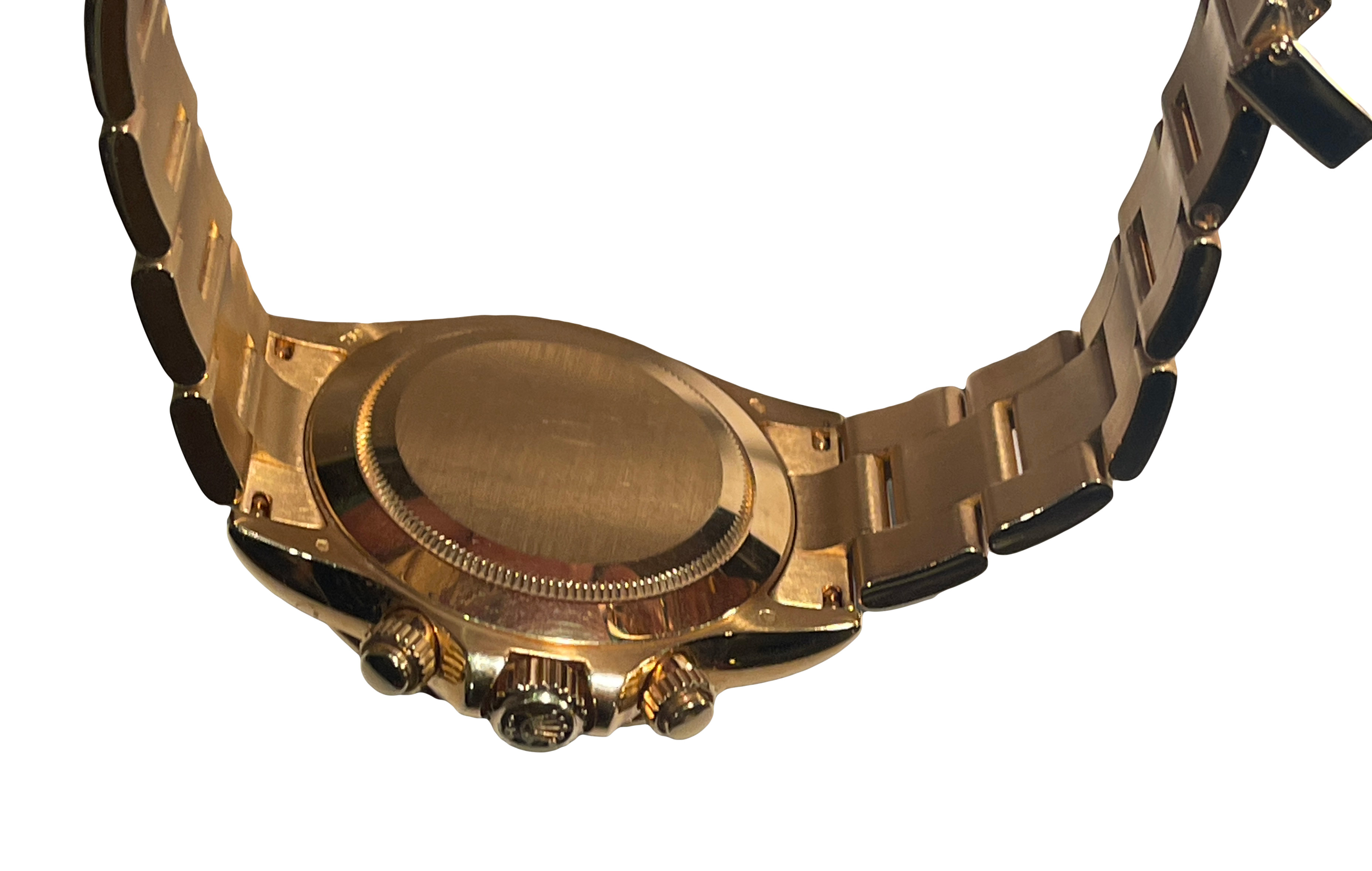 Rolex, Year 2010, #116528 40mm, Movement AUTOMATIC Chronograph, Model: Daytona Yellow Gold, Black - Image 3 of 5
