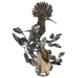 A silver model of a bird of prey - Italian Buccellati (L: 33cm, W:23cm, H: 33.5cm), PROVENANCE: