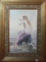 S. J Landuyt (Belgium), 1897, "The Sea Nymph", signed, Oil on canvas, (H: 100 cm, W: 76 cm)